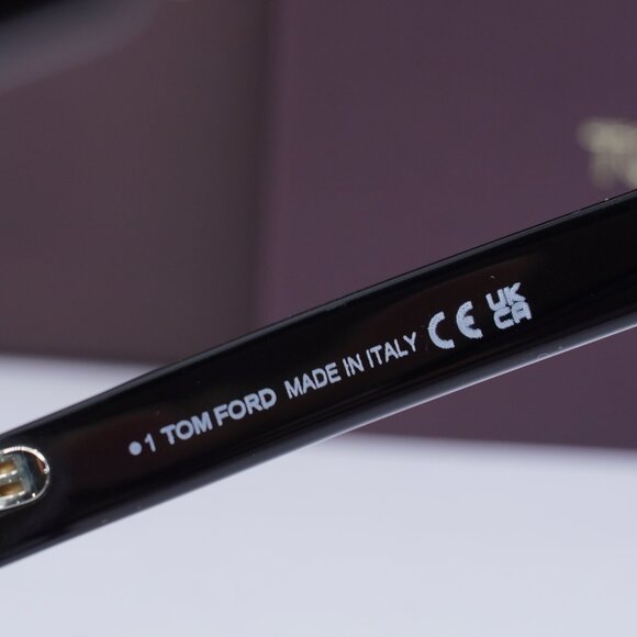 Tom Ford FT5886-B 001 Square Eyeglasses 52mm - Black/Clear Blue Light Block - Picture 9 of 9